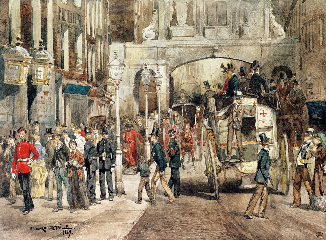 Londoner Straße, 1869 von Jean Baptiste Edouard Detaille