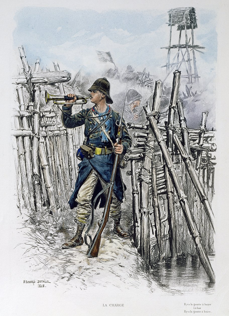 Der Angriff, 1885 von Jean Baptiste Edouard Detaille