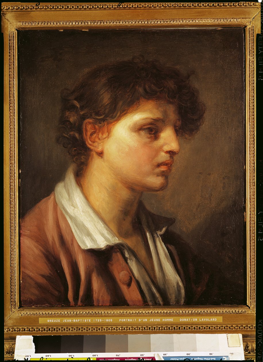 Porträt eines jungen Mannes von Jean Baptiste Greuze