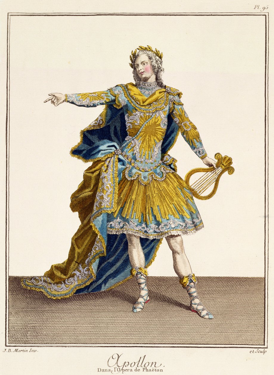 Kostüm für Apollo in der Oper 