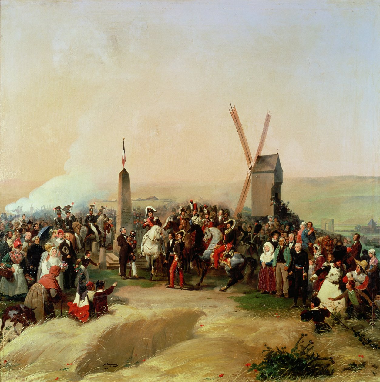 Louis-Philippe (1773-1850) besucht das Schlachtfeld von Valmy am 8. Juni 1831 von Jean Baptiste Mauzaisse