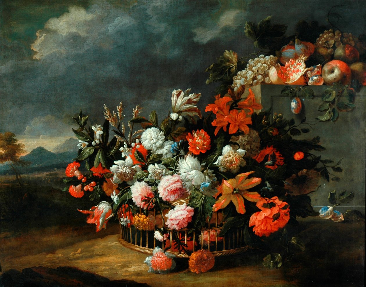 Blumenkorb von Jean Baptiste Monnoyer