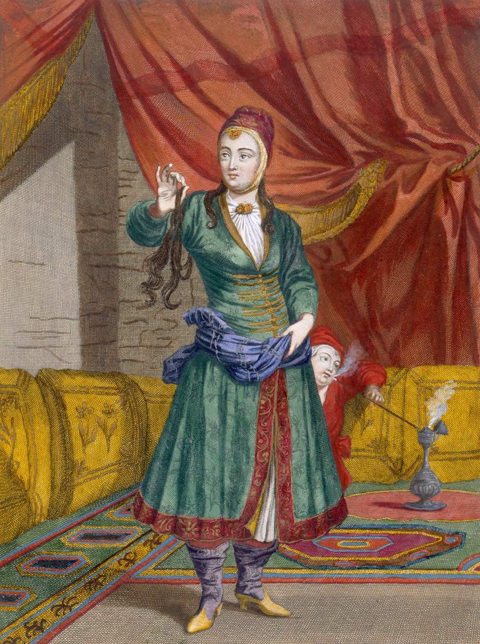 Ein persisches Mädchen, ca. 1708 von Jean Baptiste Vanmour