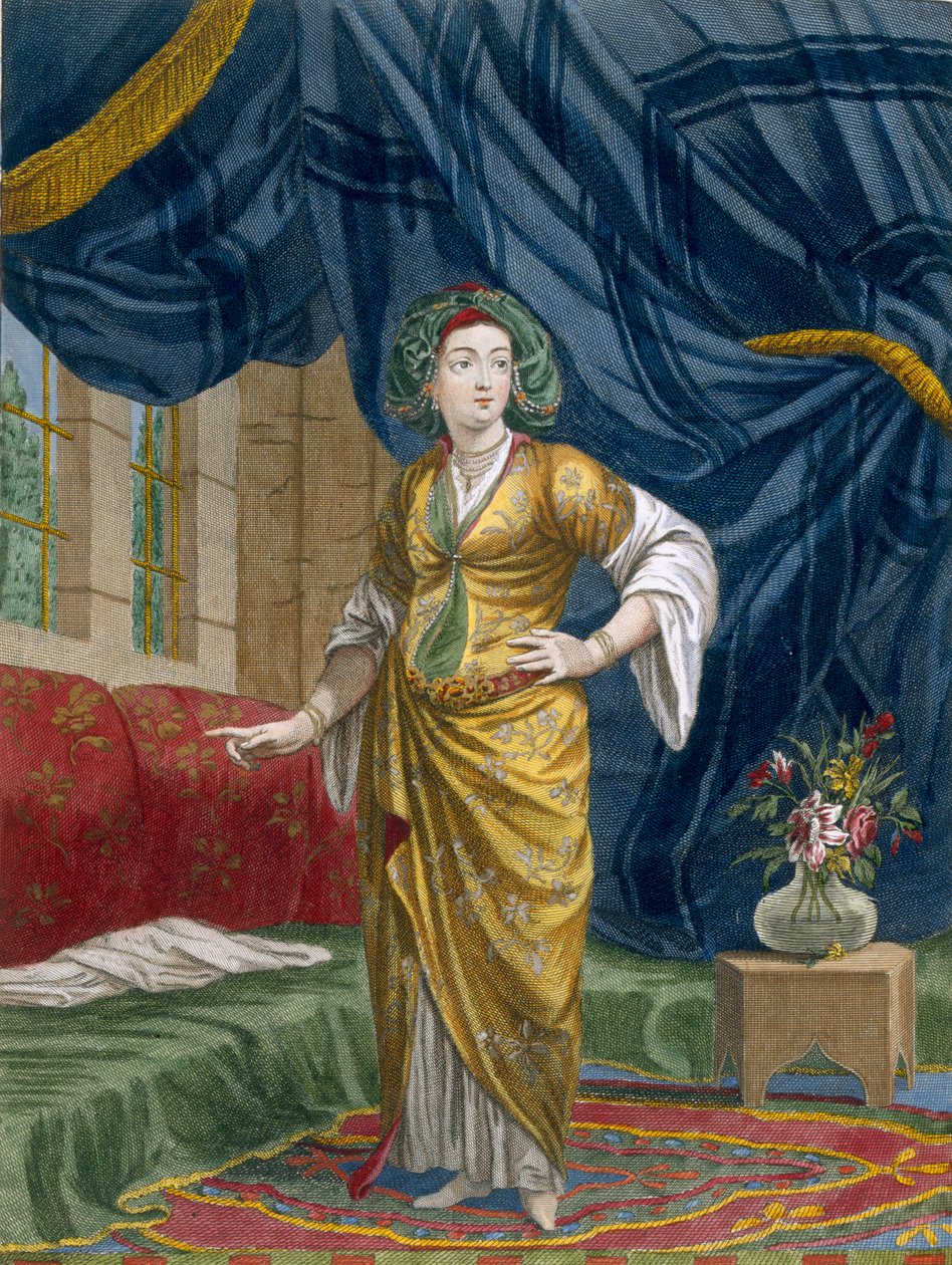 Griechische Frau in ihrem Apartment, ca. 1708 von Jean Baptiste Vanmour