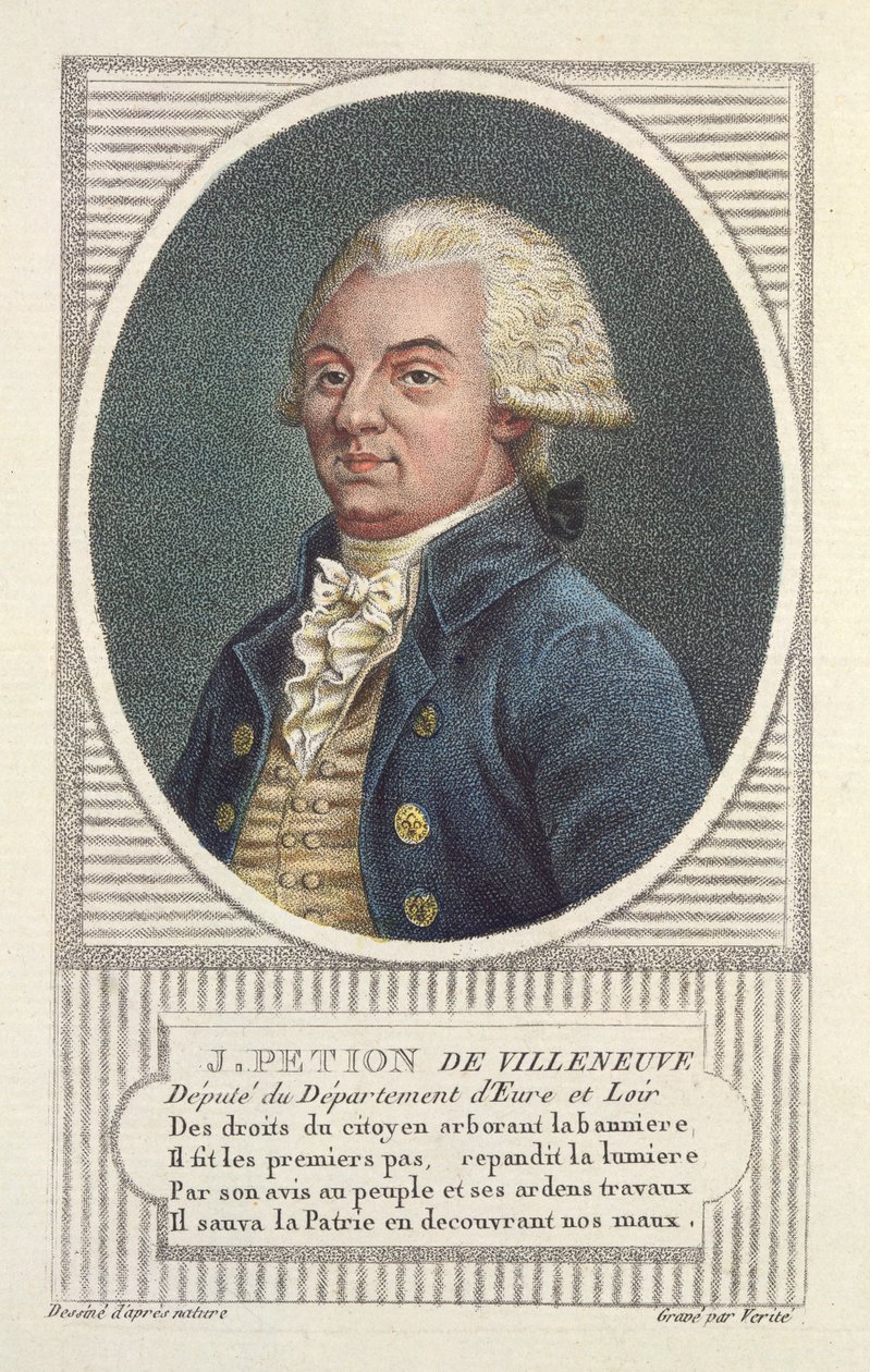 Jerome Petion de Villeneuve (1756-94) von Jean Baptiste Verite
