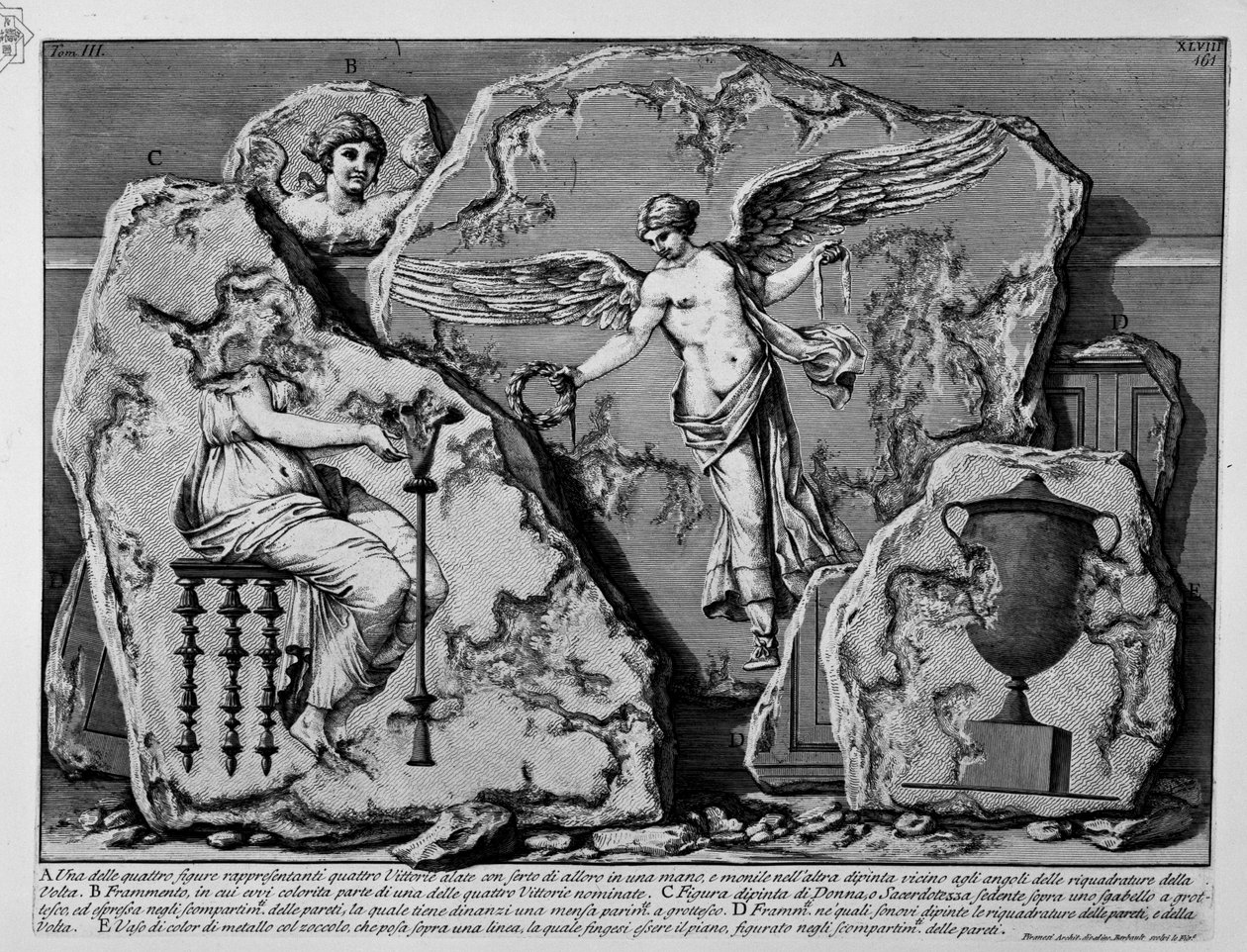 Pyramide des Caius Cestius von Jean Barbault