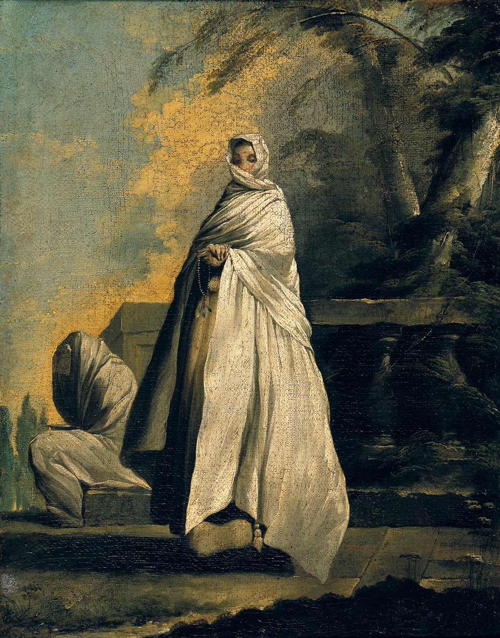 Frauen in Weiß gehüllt von Jean Barbault