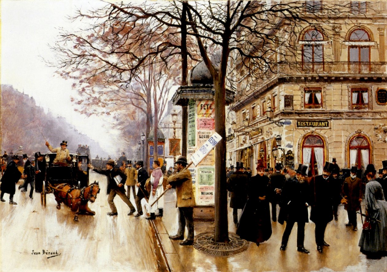 Der Kutschenunfall von Jean Beraud