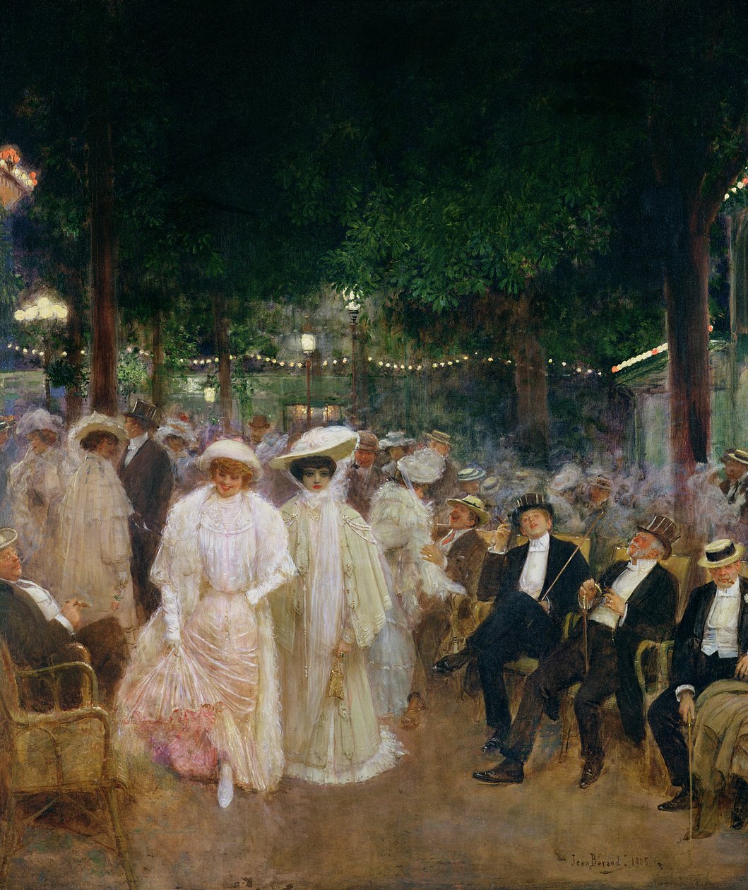 Die Gärten von Paris oder Die Schönheiten der Nacht, 1905 von Jean Beraud