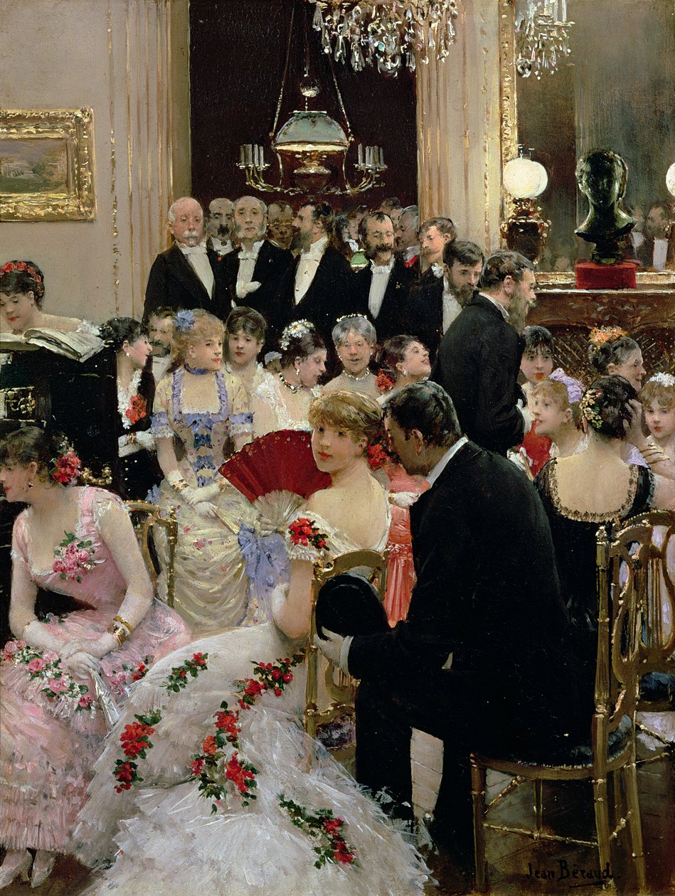 Die Soiree, ca. 1880 von Jean Beraud