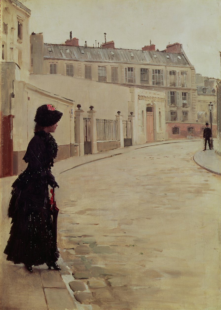 Warten, Rue de Chateaubriand, Paris von Jean Beraud