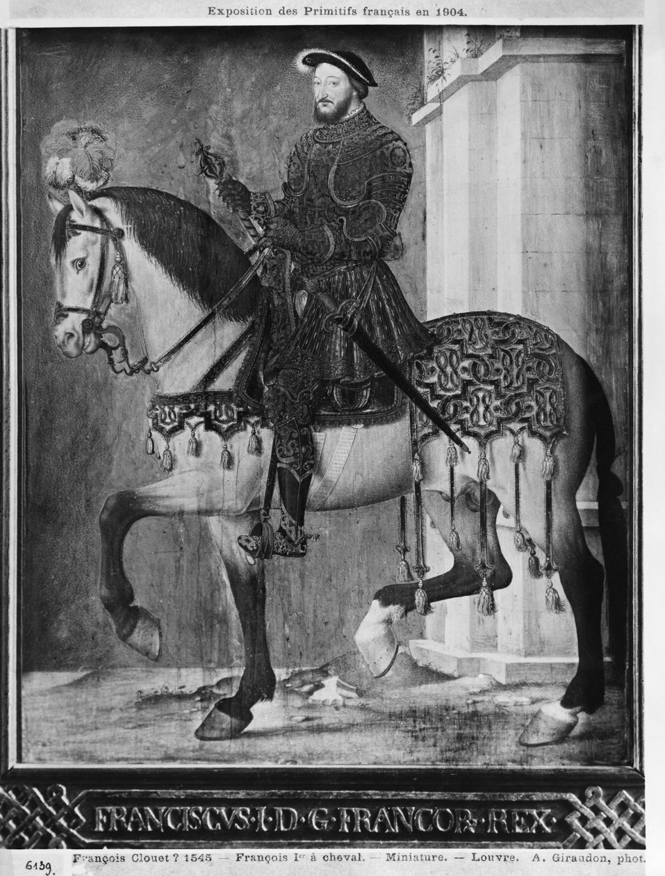 Reiterporträt von König Franz I. von Frankreich von Jean Clouet