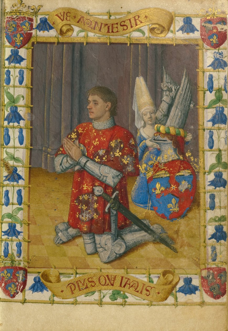 Simon de Varie kniend im Gebet von Jean Fouquet