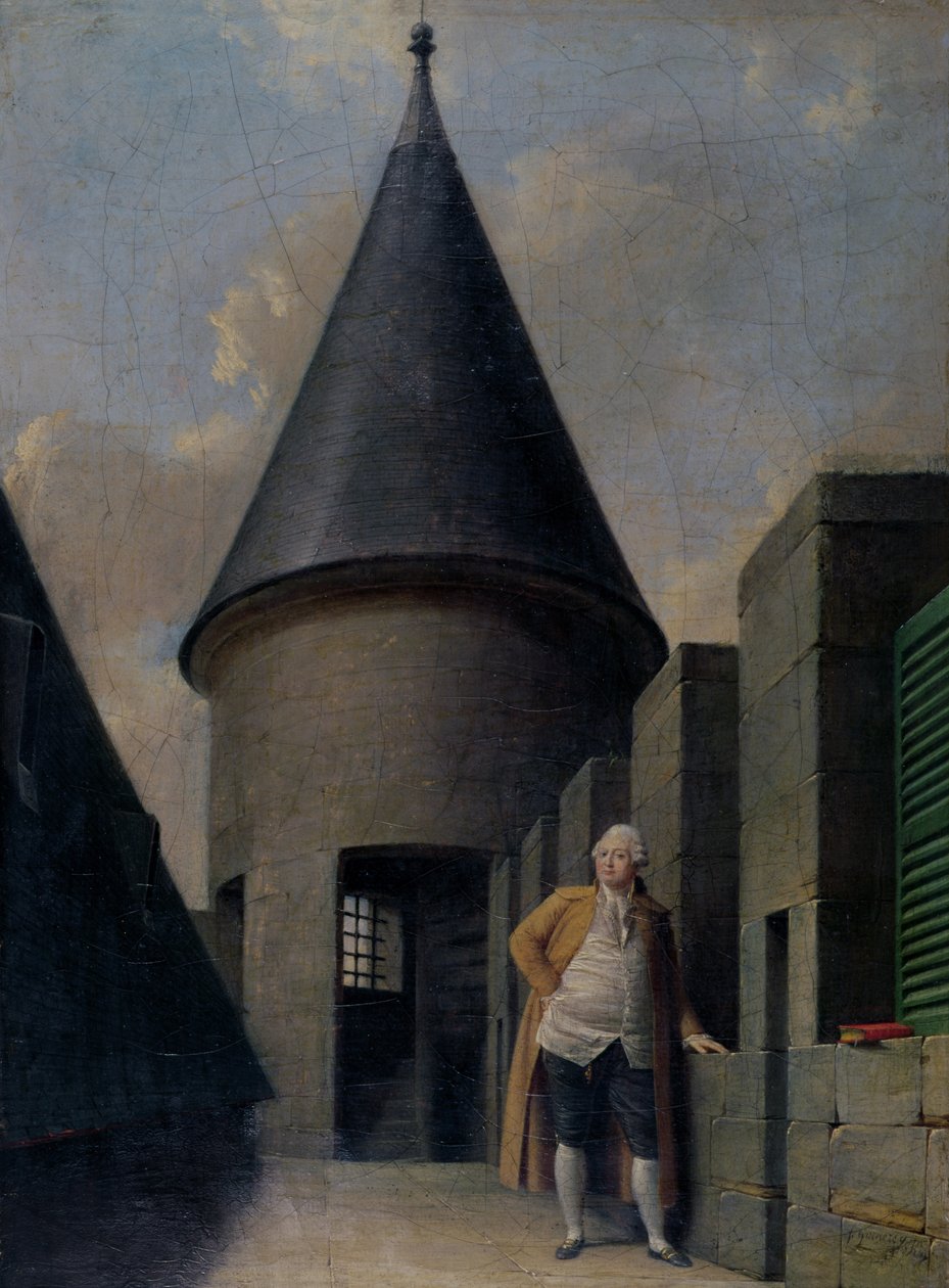Louis XVI (1754-1793) im Gefängnis im Temple, späte 18. Jahrhundert von Jean Francois Garneray