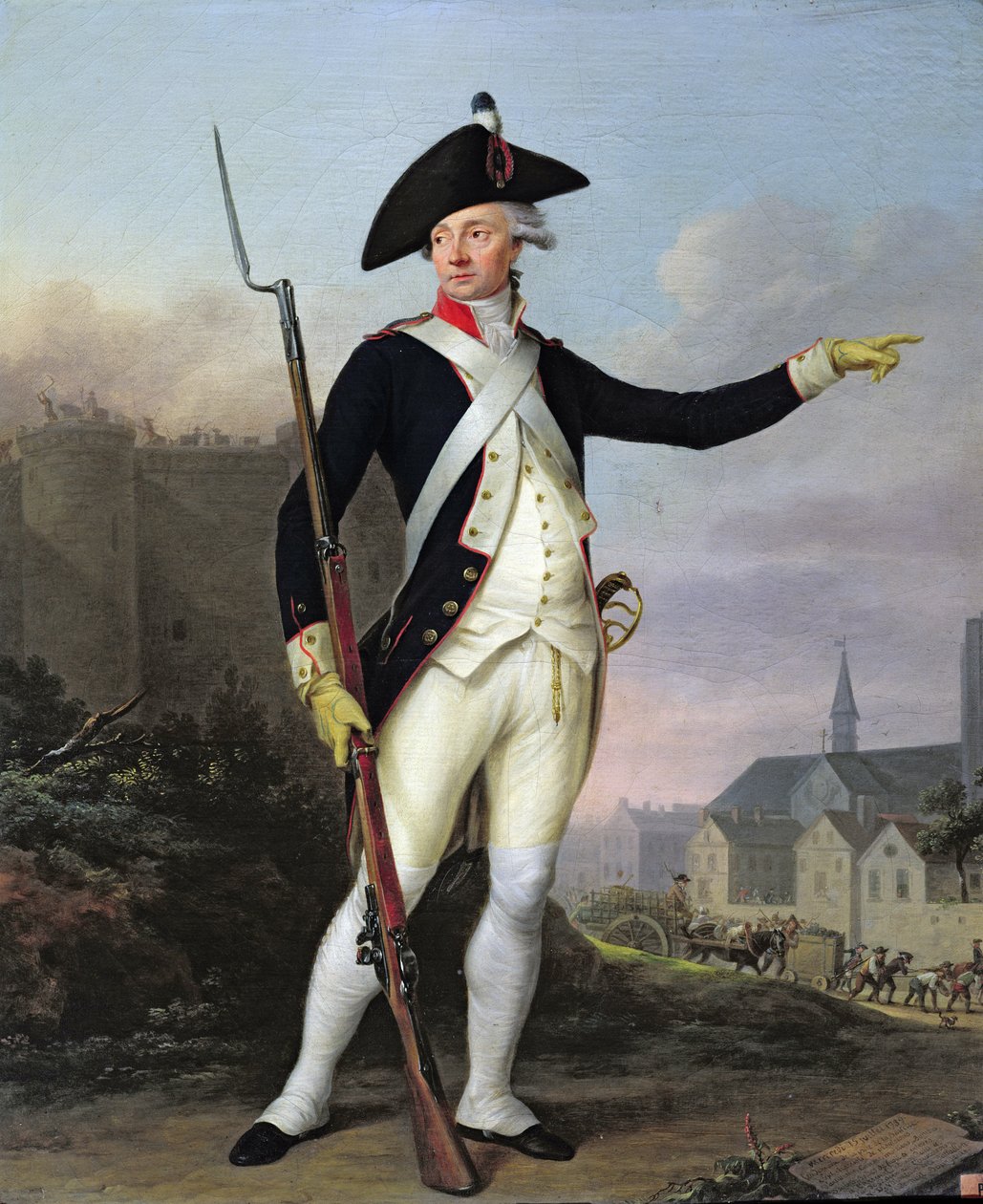 Bürger Nau-Deville in der Uniform der Nationalgarde, 15. Juli 1789, 1790 von Jean Francois Marie Bellier
