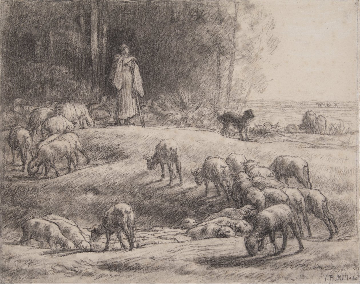 Die Schäferin von Jean Francois Millet