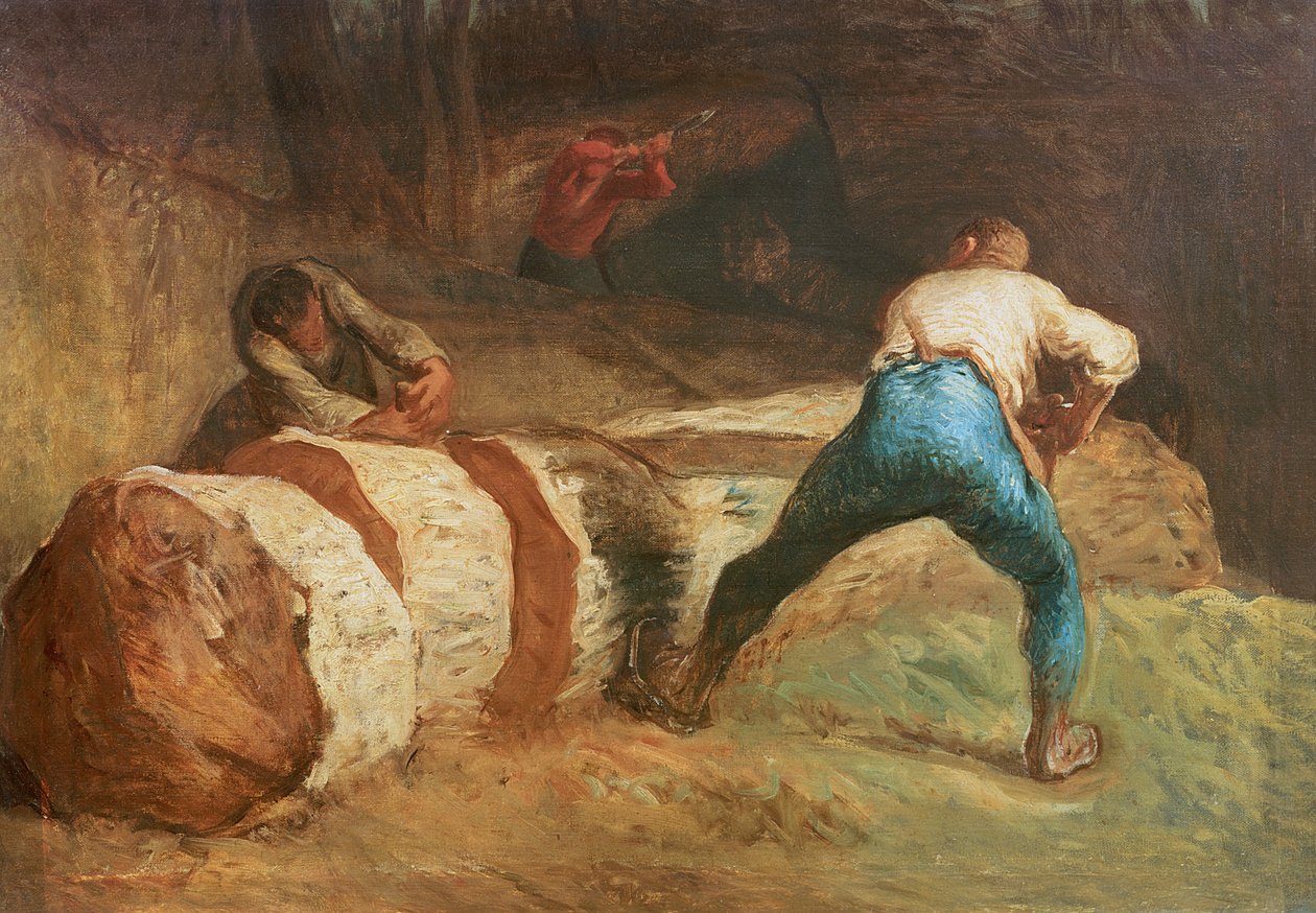 Die Holzsägen, 1848 von Jean Francois Millet