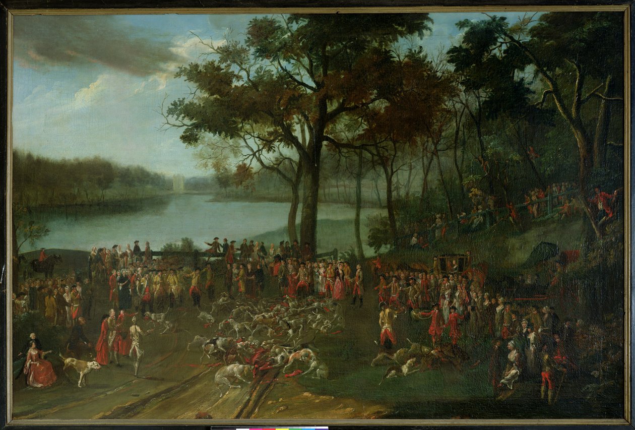 Der Steinbruch an den Etangs de Commelles, 1771 von Jean Francois Perdrix