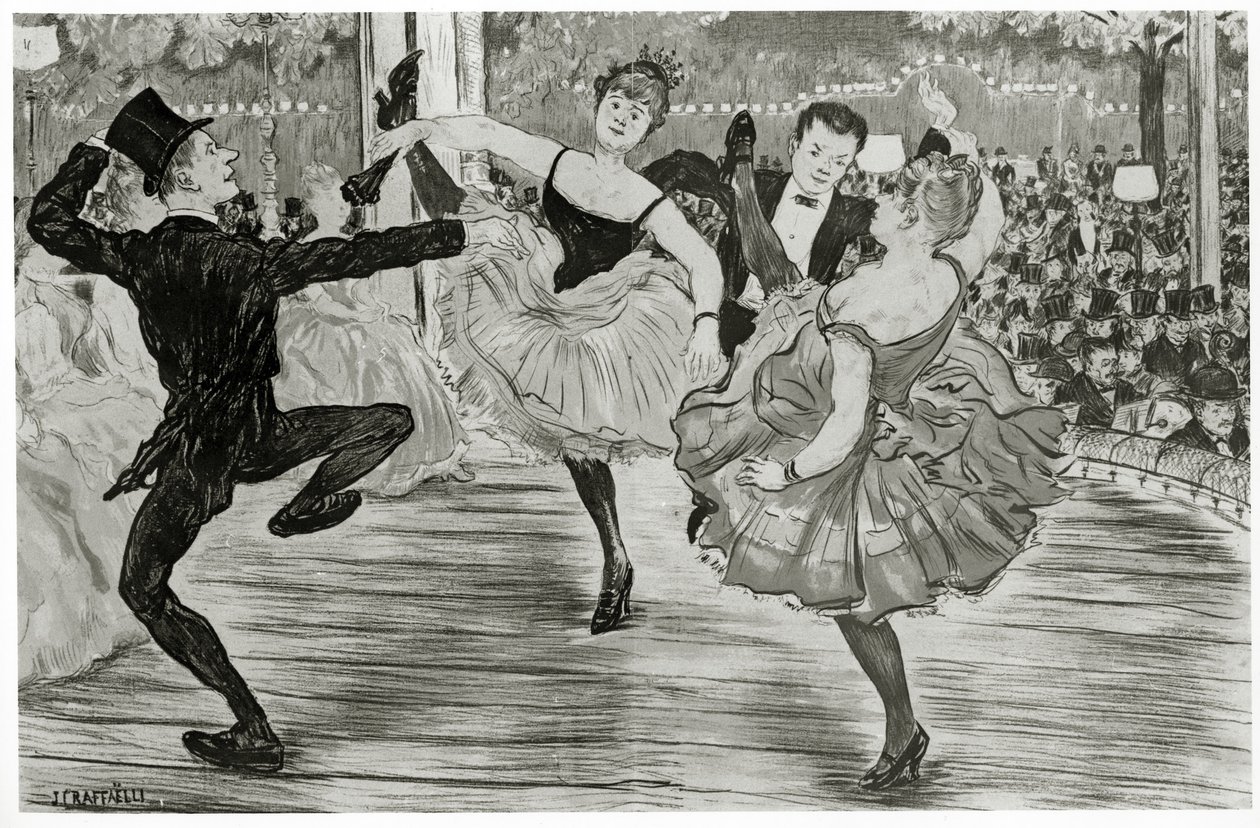 Quadrille im Moulin Rouge von Jean Francois Raffaelli