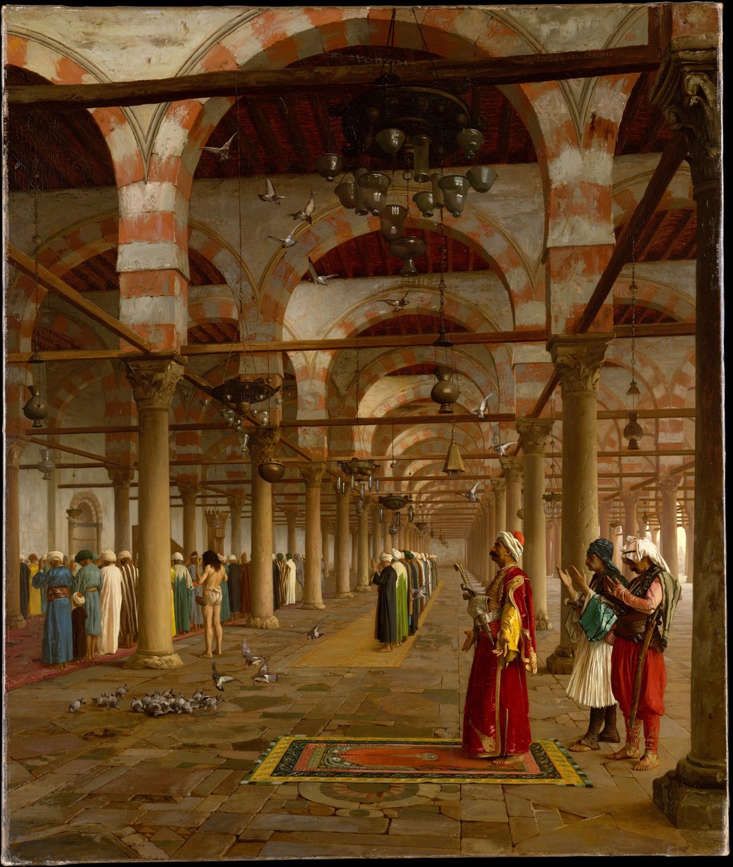 Gebet in der Moschee von Jean Leon Gerome