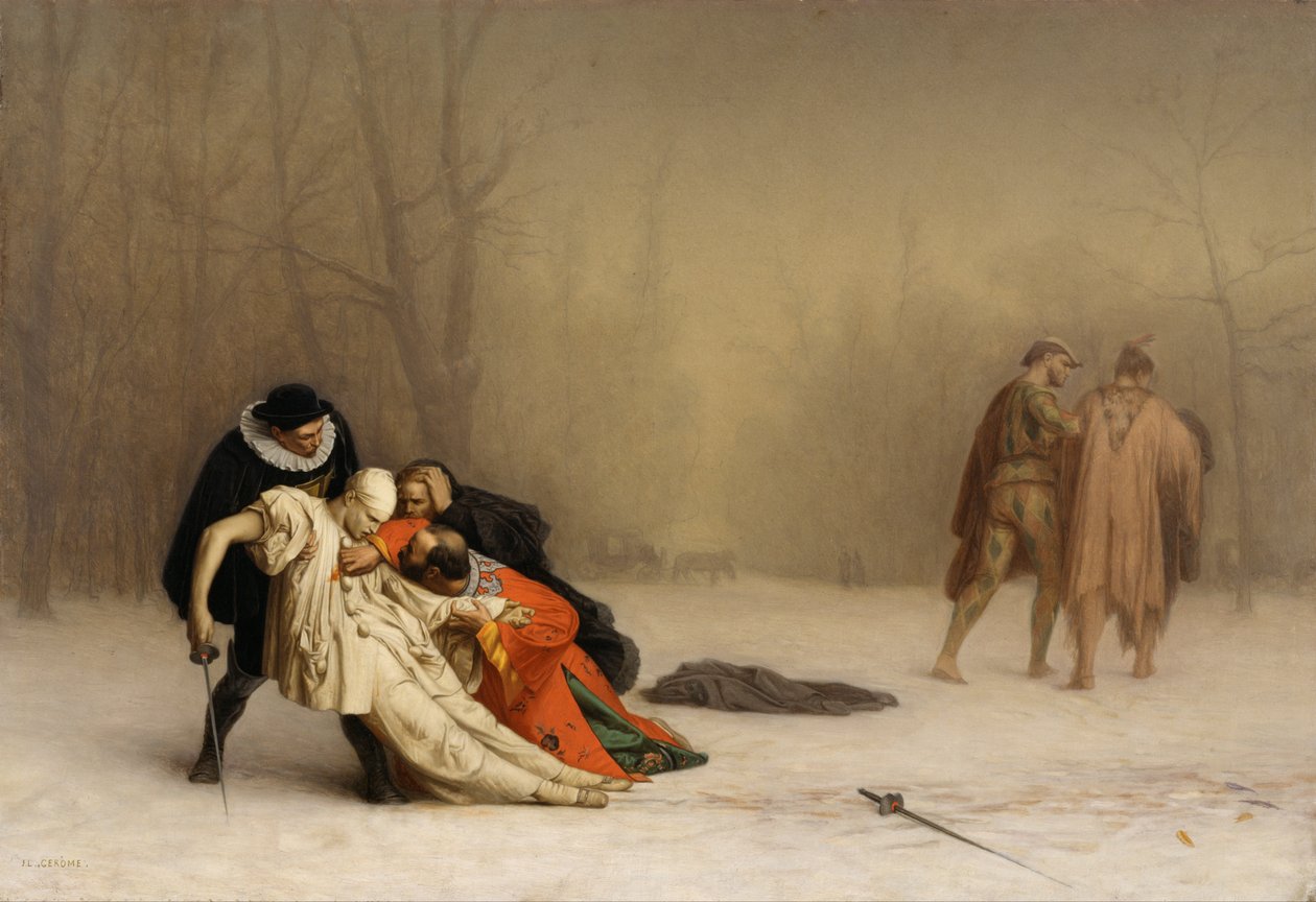 Das Duell nach dem Maskenball von Jean Leon Gerome