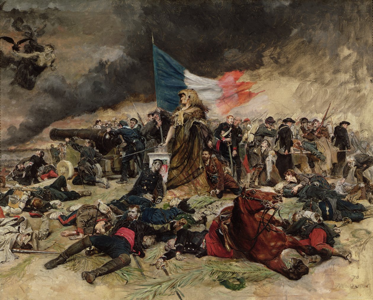 Allegorie der Belagerung von Paris, 1870 von Jean Louis Ernest Meissonier
