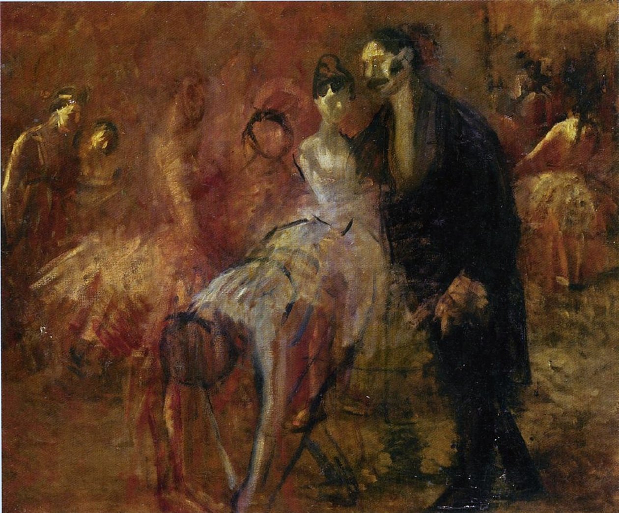 Hinter der Bühne von Jean Louis Forain