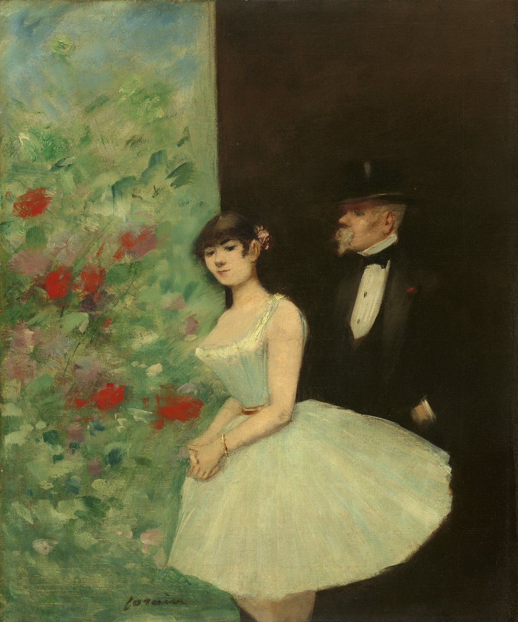 Hinter den Kulissen, ca. 1880 von Jean Louis Forain