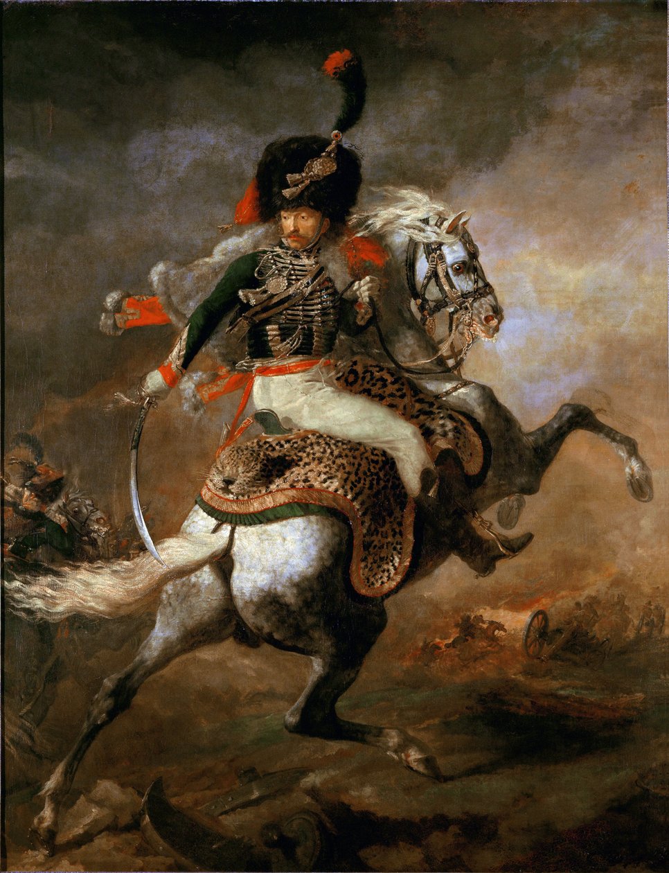 Offizier der kaiserlichen Pferdegarde im Angriff von Theodore Gericault