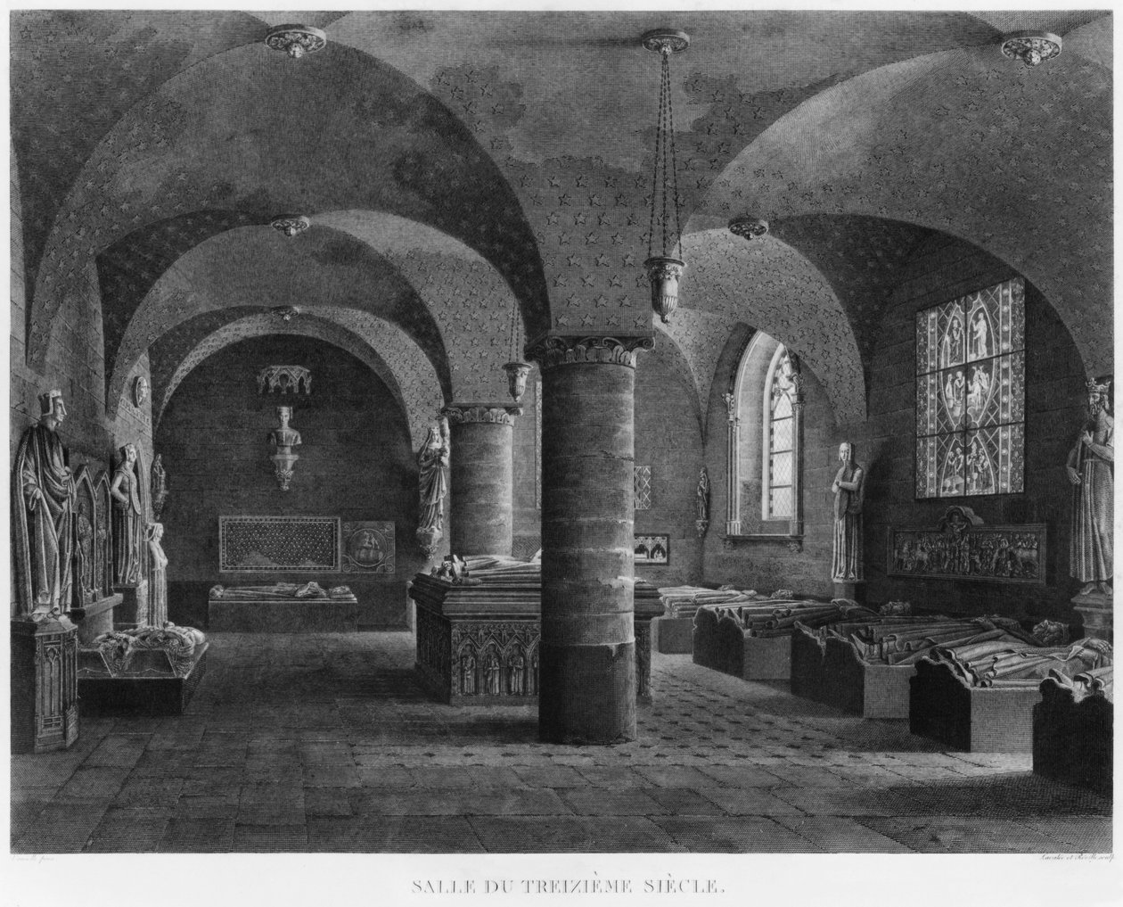 Der Raum des 13. Jahrhunderts, Musée des Monuments Français, Paris, Illustration aus 