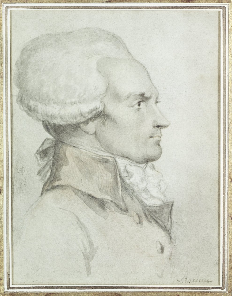 Porträt von Maximilien de Robespierre von Jean Michel the Younger Moreau