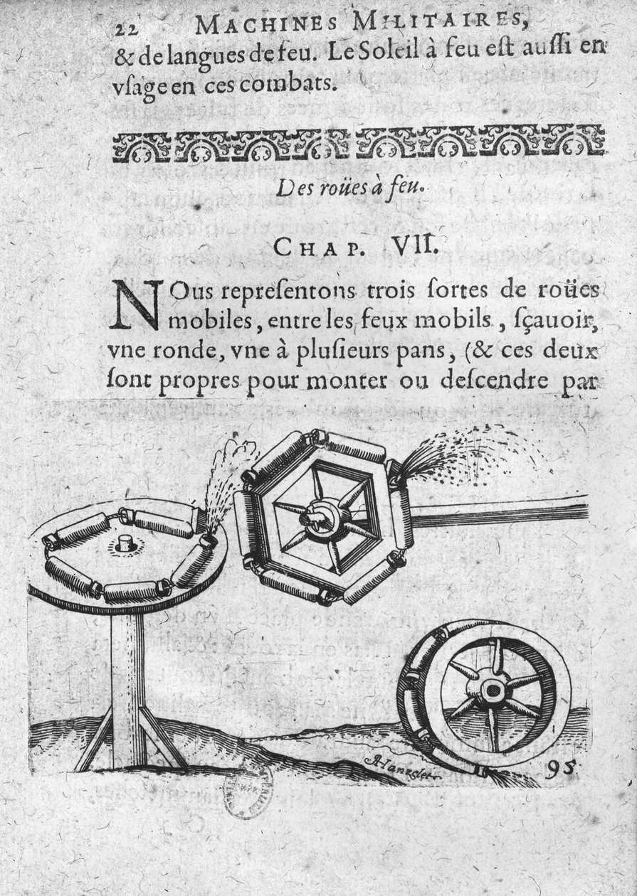 Räder für Feuerwerke, Illustration aus 