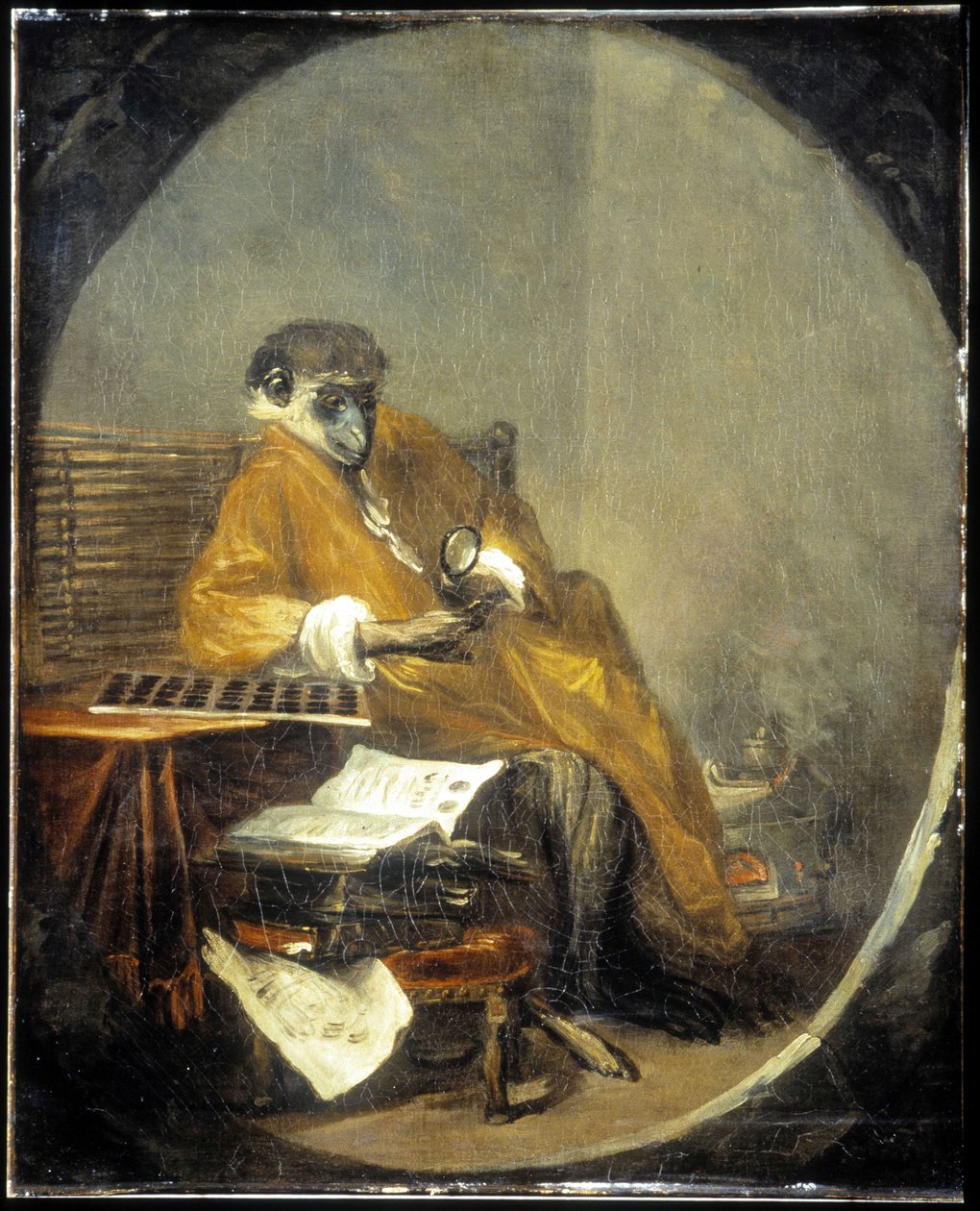 Der Affe - von J.B. Chardin von Jean Baptiste Simeon Chardin