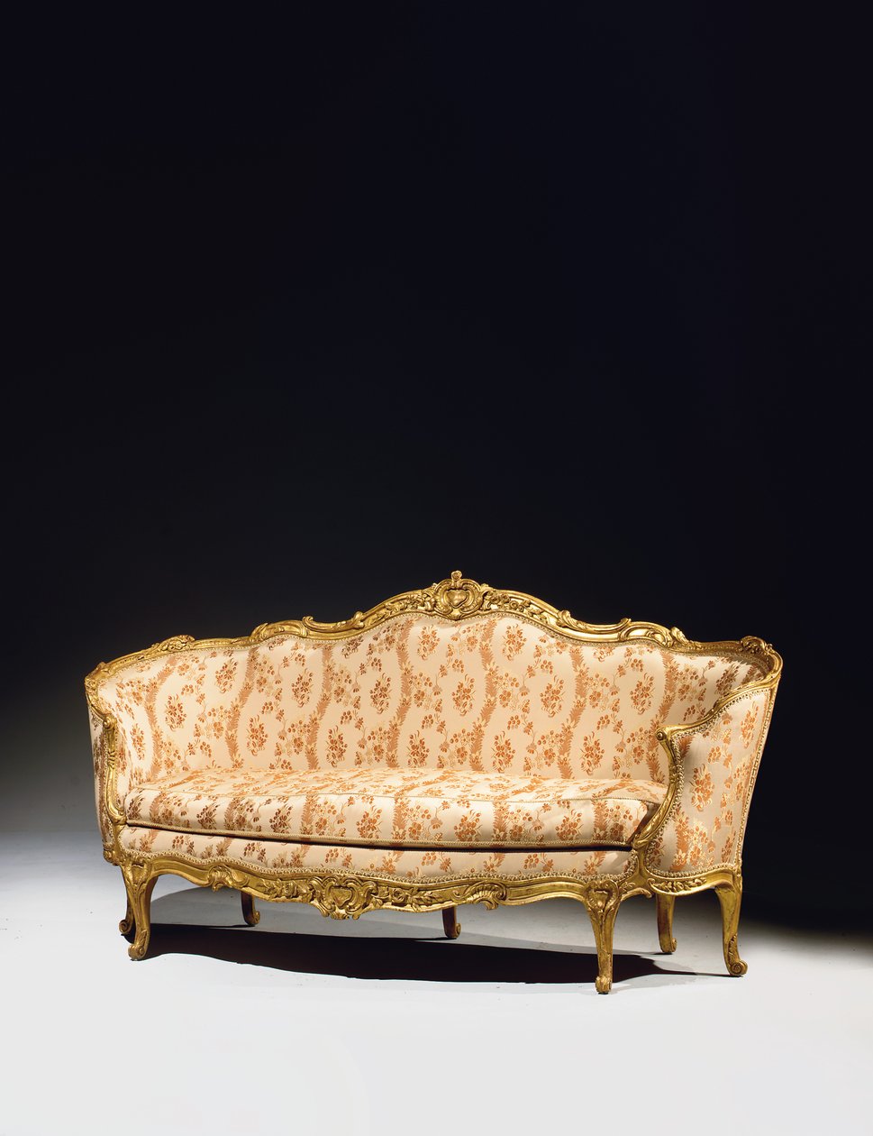 Louis XV Sofa von Jean Baptiste Tilliard