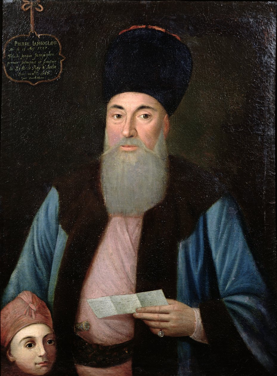 Pierre Camcioglu (geb. 1727) und sein Sohn, 1787 von Jean Francois Duchateau