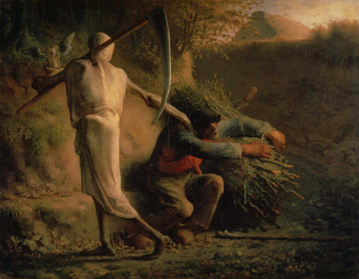 Der Tod und der Holzfäller von Jean Francois Millet