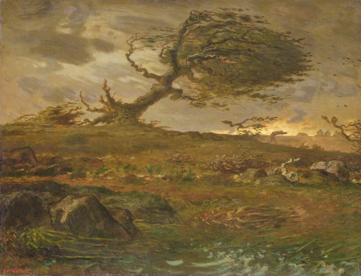 Der Windstoß von Jean Francois Millet