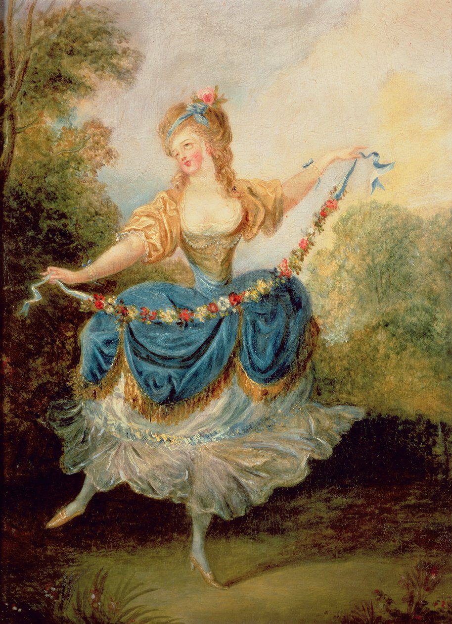 Tänzerin mit einem Kranz von Jean Frederic Schall