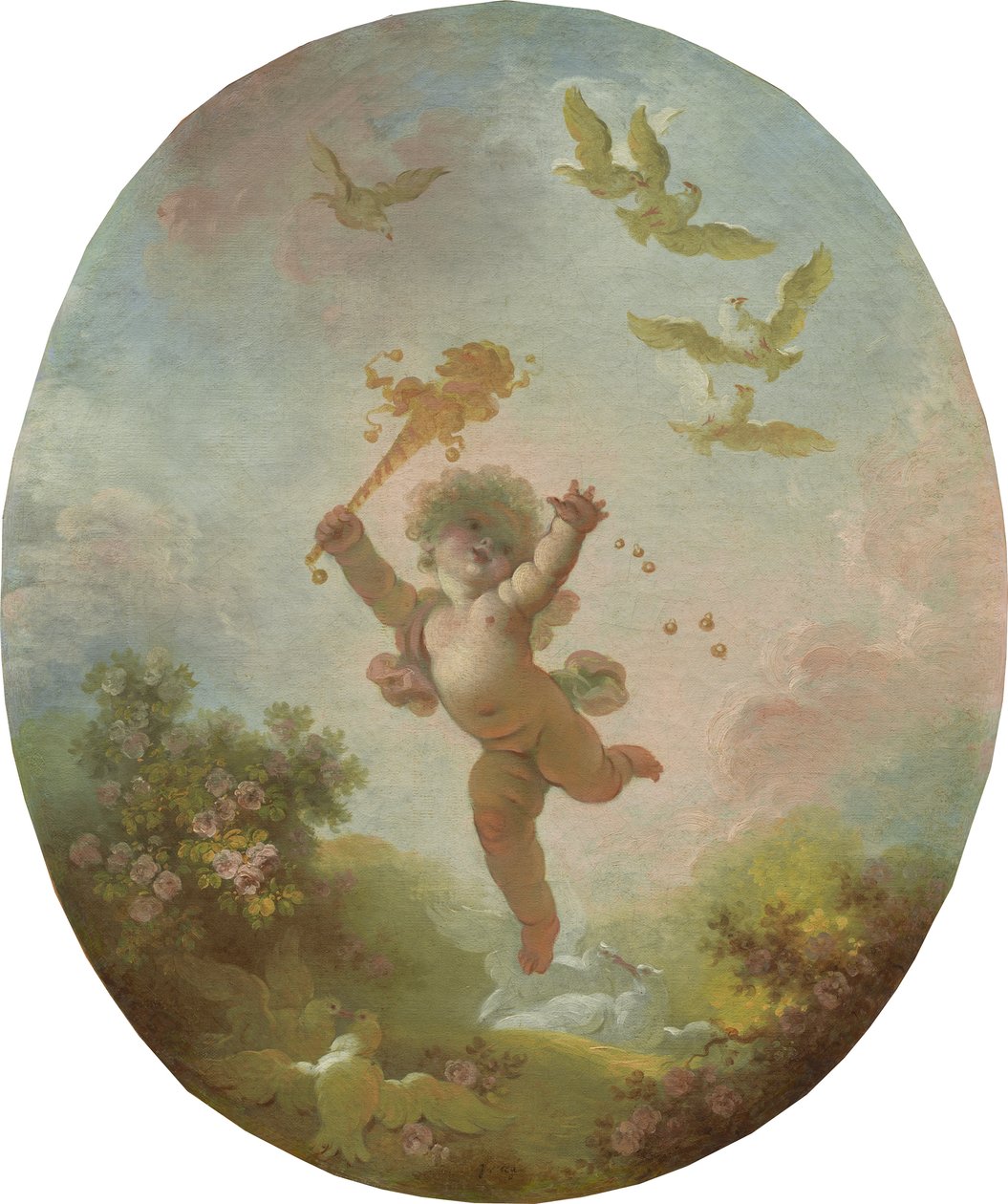 Liebe als Torheit, um 1773-76 von Jean Honore Fragonard
