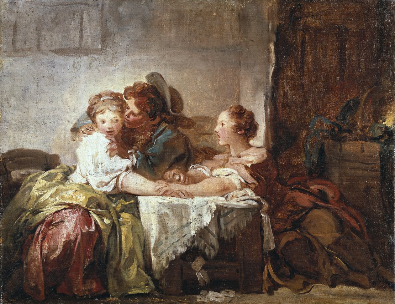 Der erhaschte Kuss von Jean Honore Fragonard