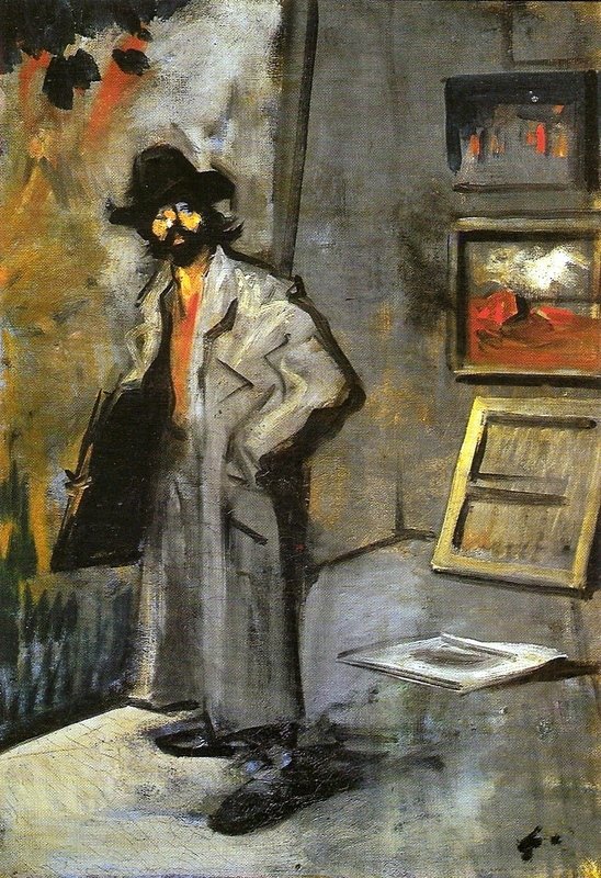 Maler mit einer Mappe von Jean Louis Forain
