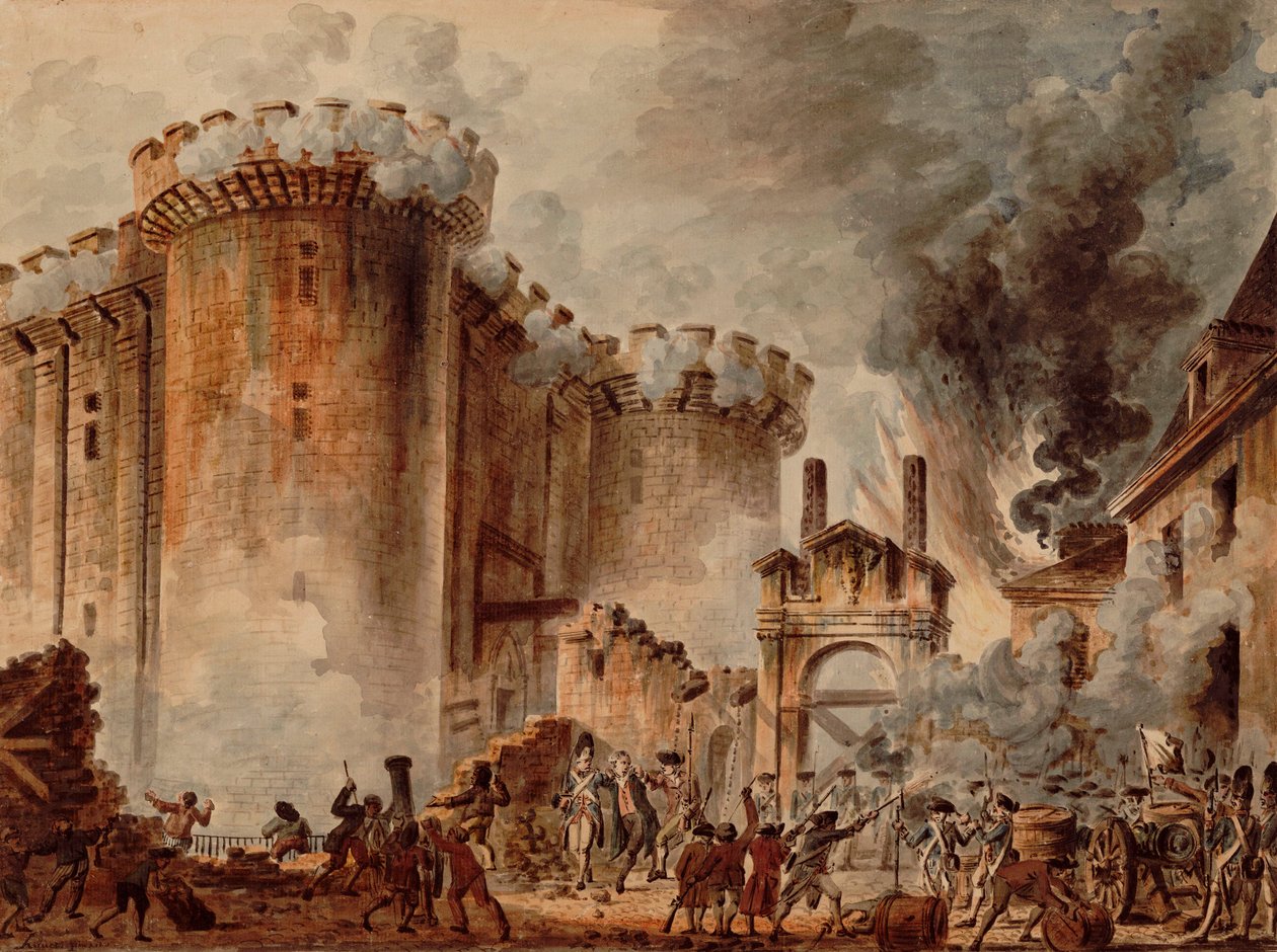 Sturm auf die Bastille von Jean Pierre Houel