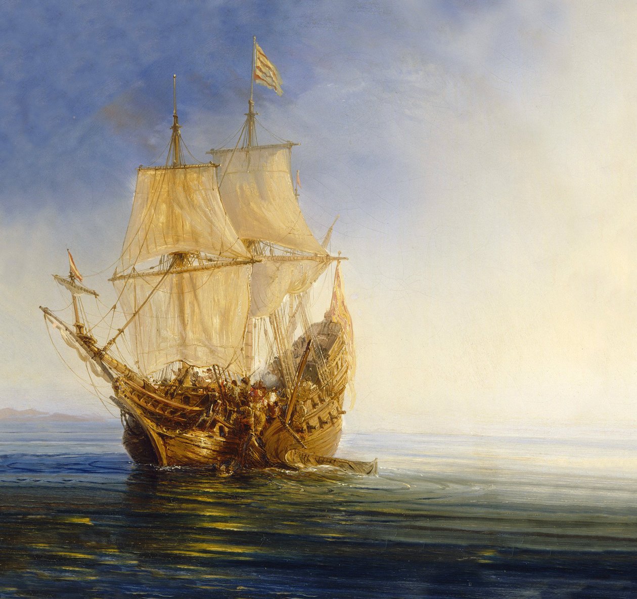 Eroberung einer Galeone von Jean Antoine Theodore Gudin