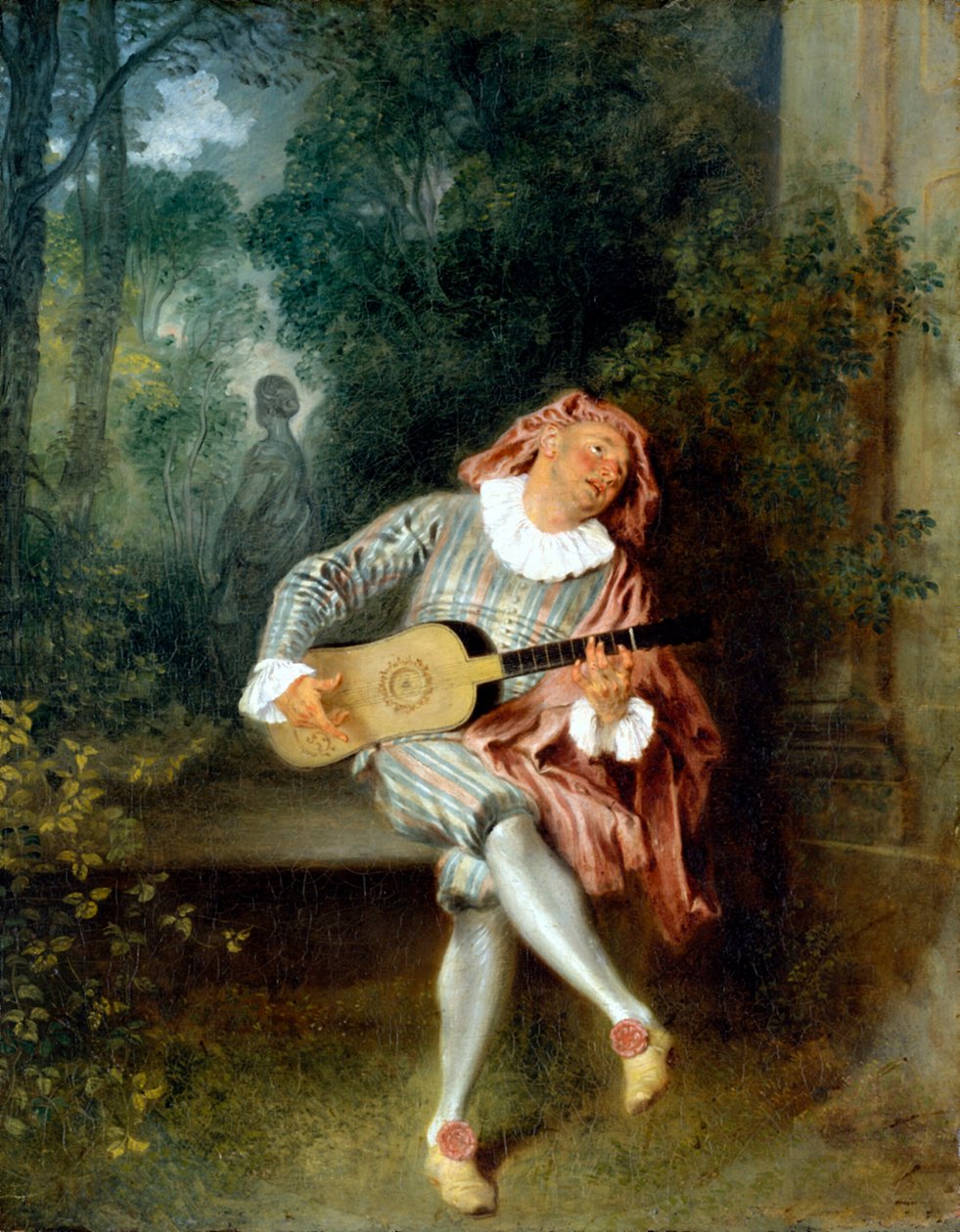 Mezzetin von Jean Antoine Watteau