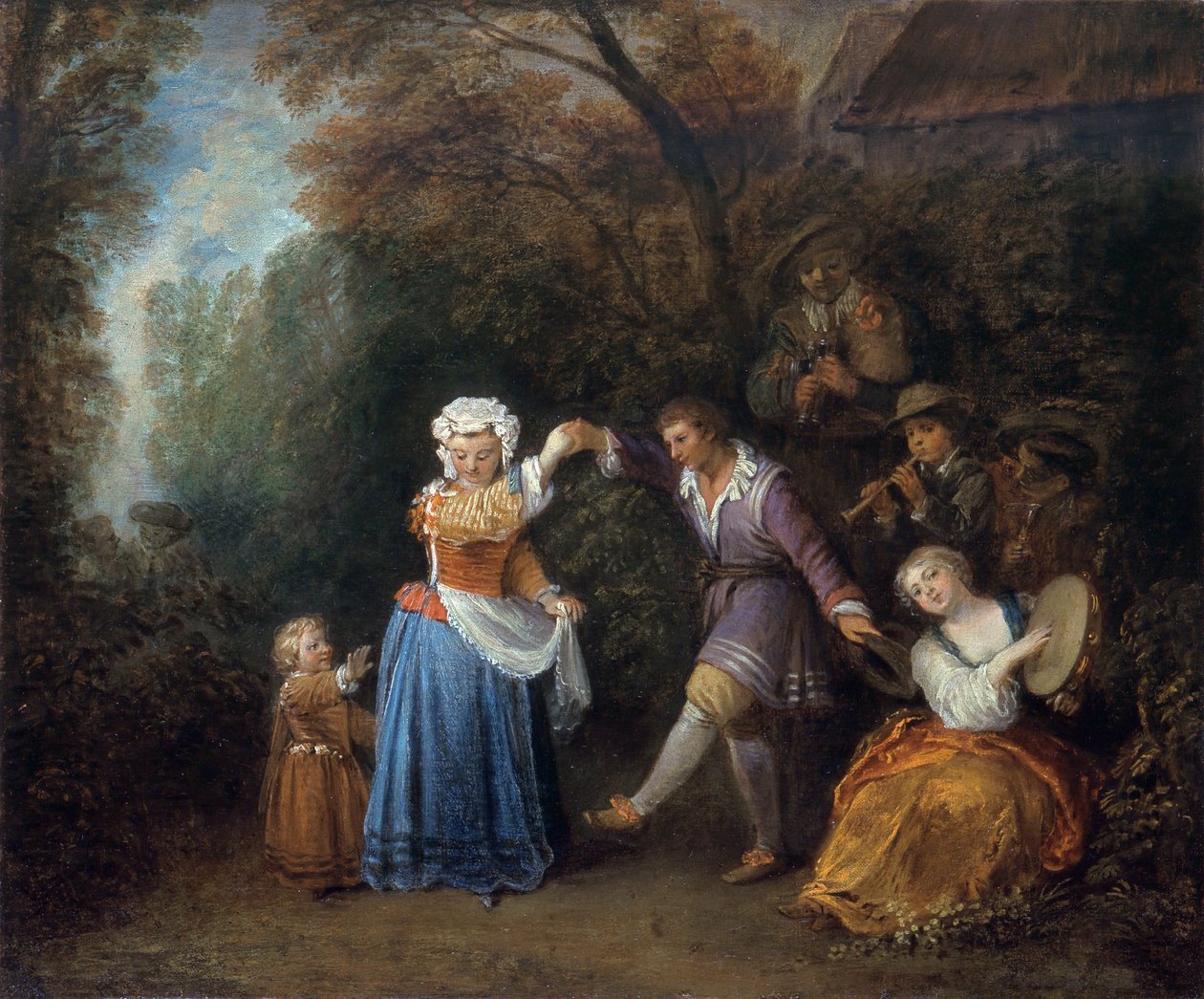 Der Bauerntanz von Jean Antoine Watteau