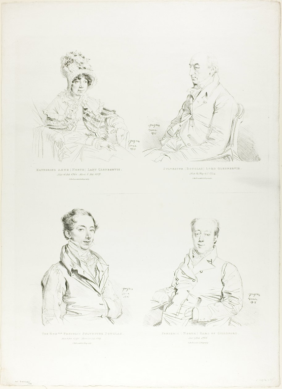 Vier Familienporträts von Jean Auguste Dominique Ingres