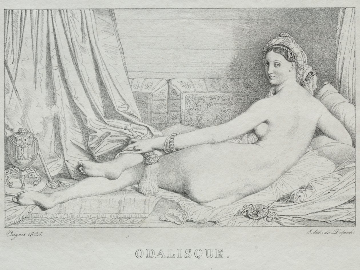 Odaliske, 1825 von Jean Auguste Dominique Ingres