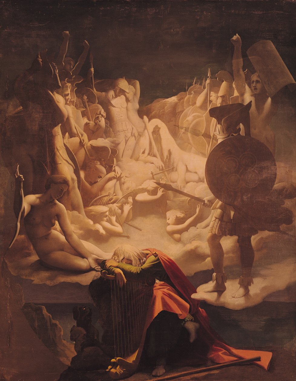 Der Traum von Ossian von Jean Auguste Dominique Ingres
