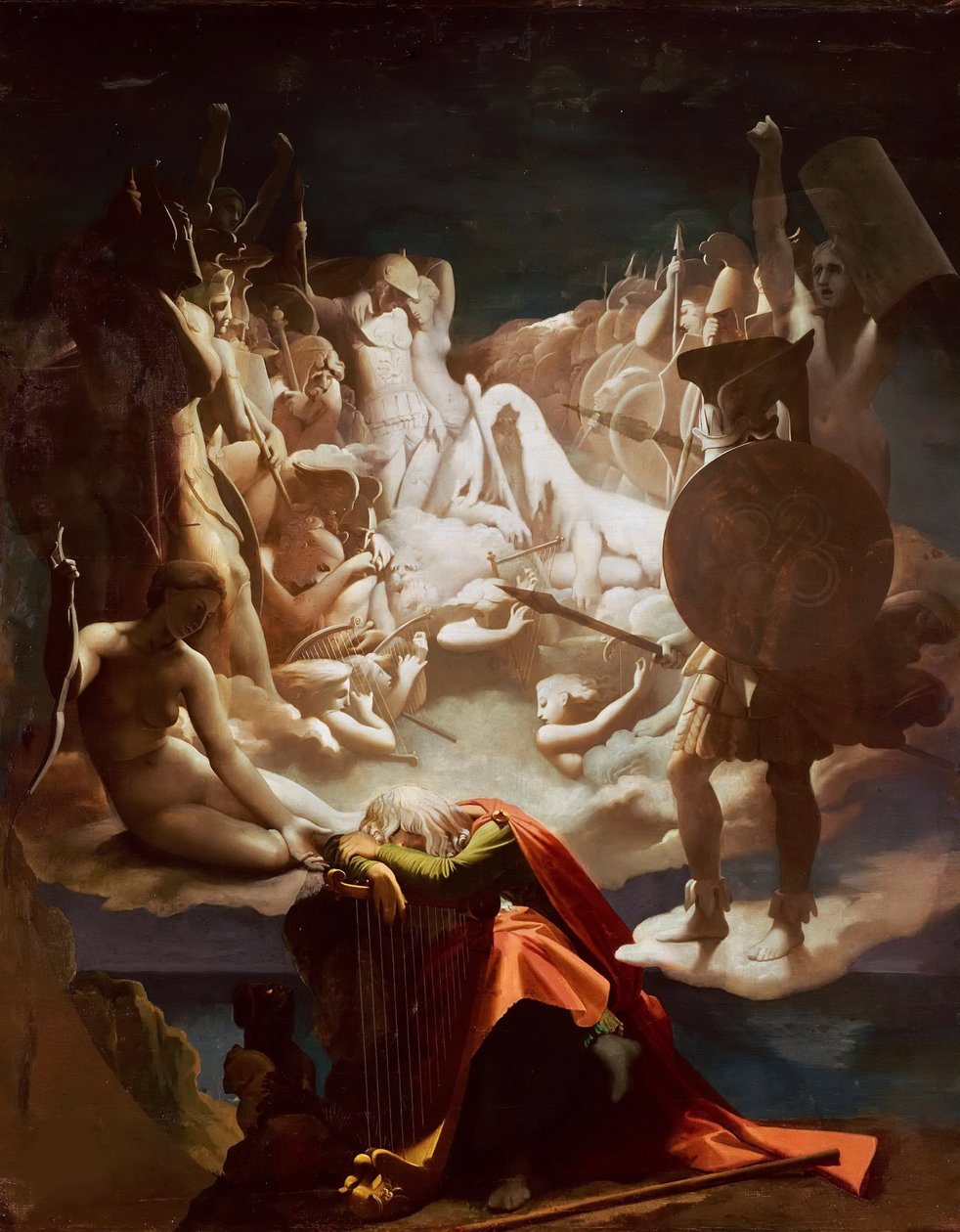 Der Traum von Ossian, 1813 von Jean Auguste Dominique Ingres