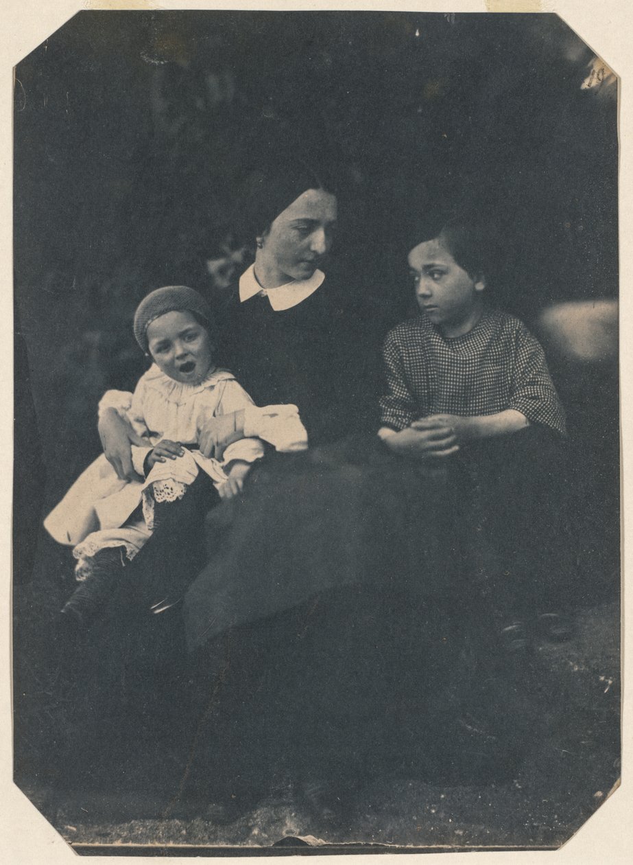 Mutter mit zwei Kindern, ca. 1855 von Jean Baptist Frénet